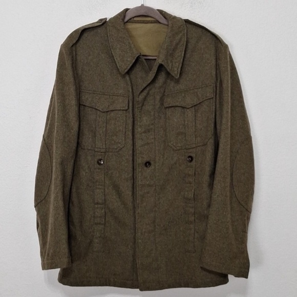 Wagner & Co. Other - Vintage 1960 WAGNER & Co. British Army Wool Field Olive Military Jacket Size L